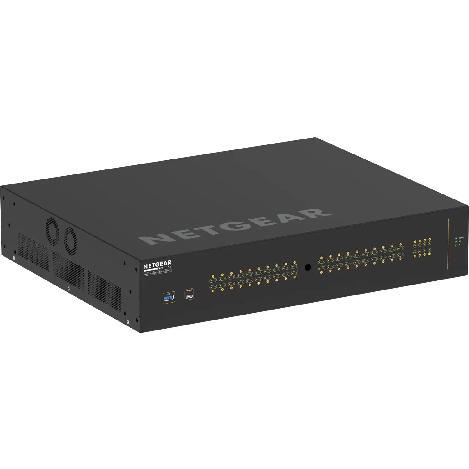 NETGEAR M4250-40G8XF 8-port SFP+ PoE++ AV Line managed switch, black chassis