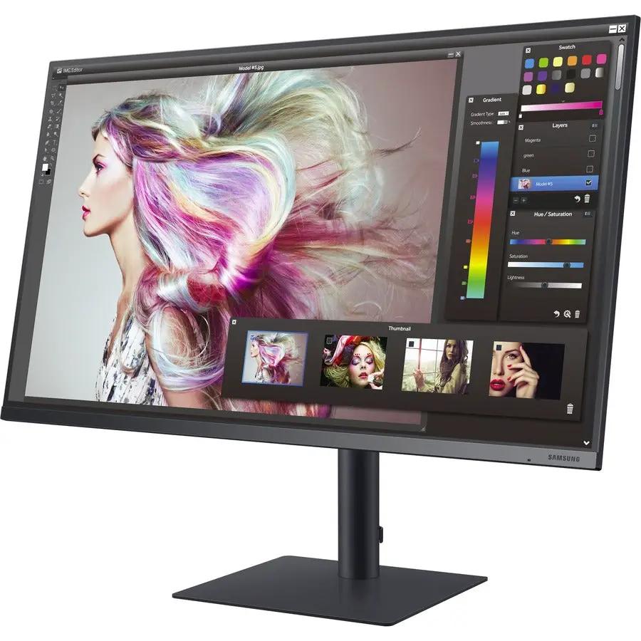Samsung F32TU874VN 32-inch 4K UHD LCD monitor on black stand