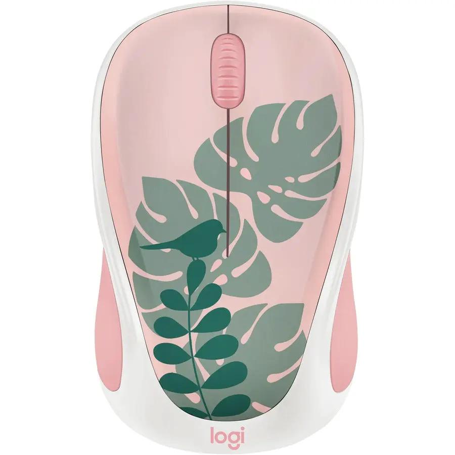 Logitech Design Collection Limited Edition Wireless Mouse with Colorful Designs - USB Unifying Receiver, 12 months AA Battery Life, Portable & Lightweight, Easy Plug & Play with Universal Compatibility - CHIRPY BIRD