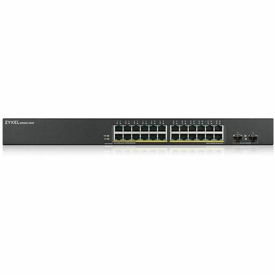 Zyxel GS1900-24HP black 24-Port PoE+ Gigabit Switch with 2 SFP uplink ports