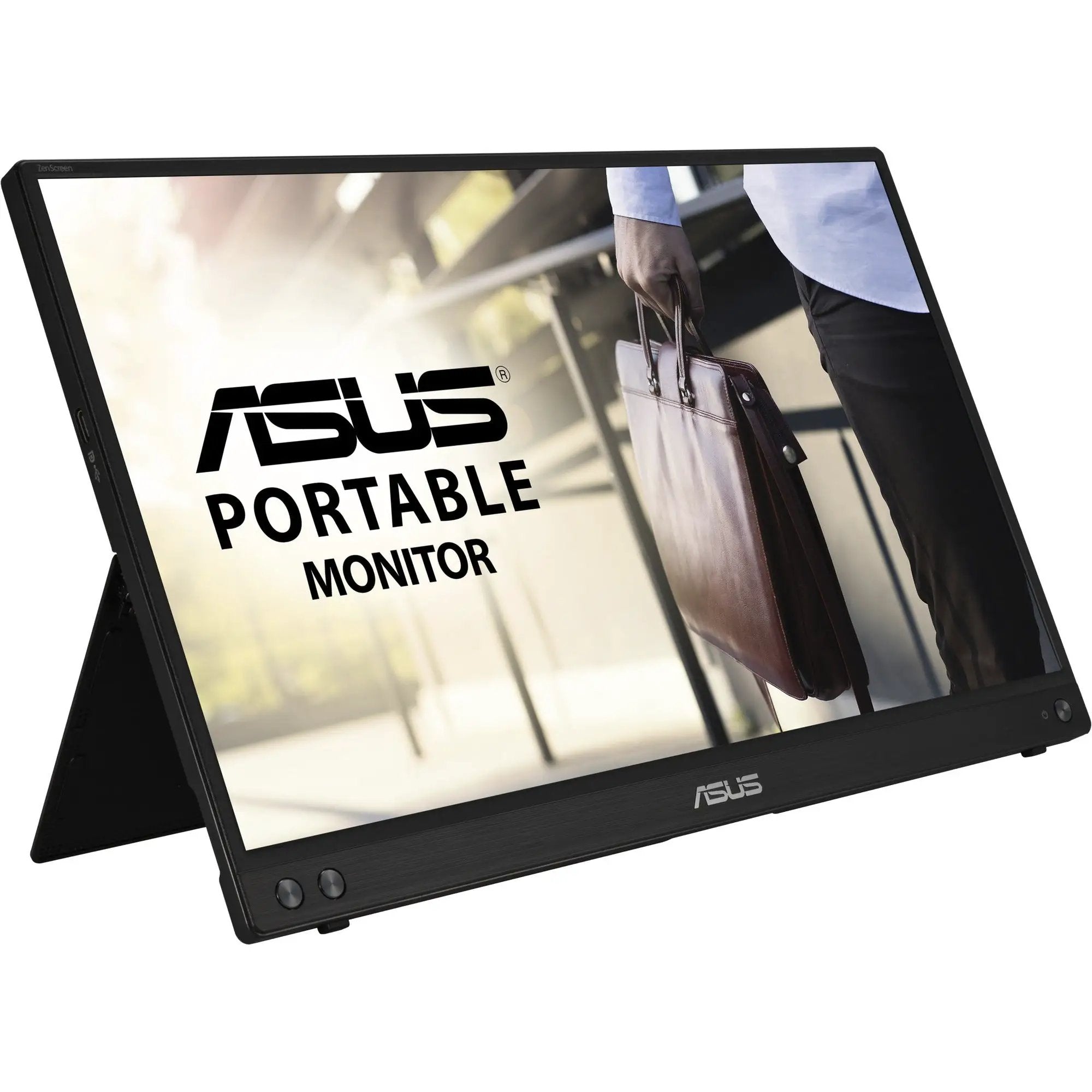 ASUS ZenScreen MB16ACV portable monitor with black bezel and 15.6-inch IPS display for on-the-go productivity