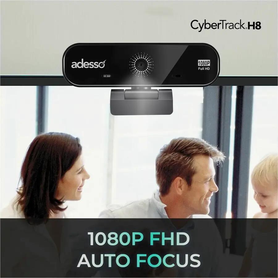 Adesso CyberTrack CyberTrack H8 Webcam - 2.1 Megapixel - 30 fps - Black - USB 2.0