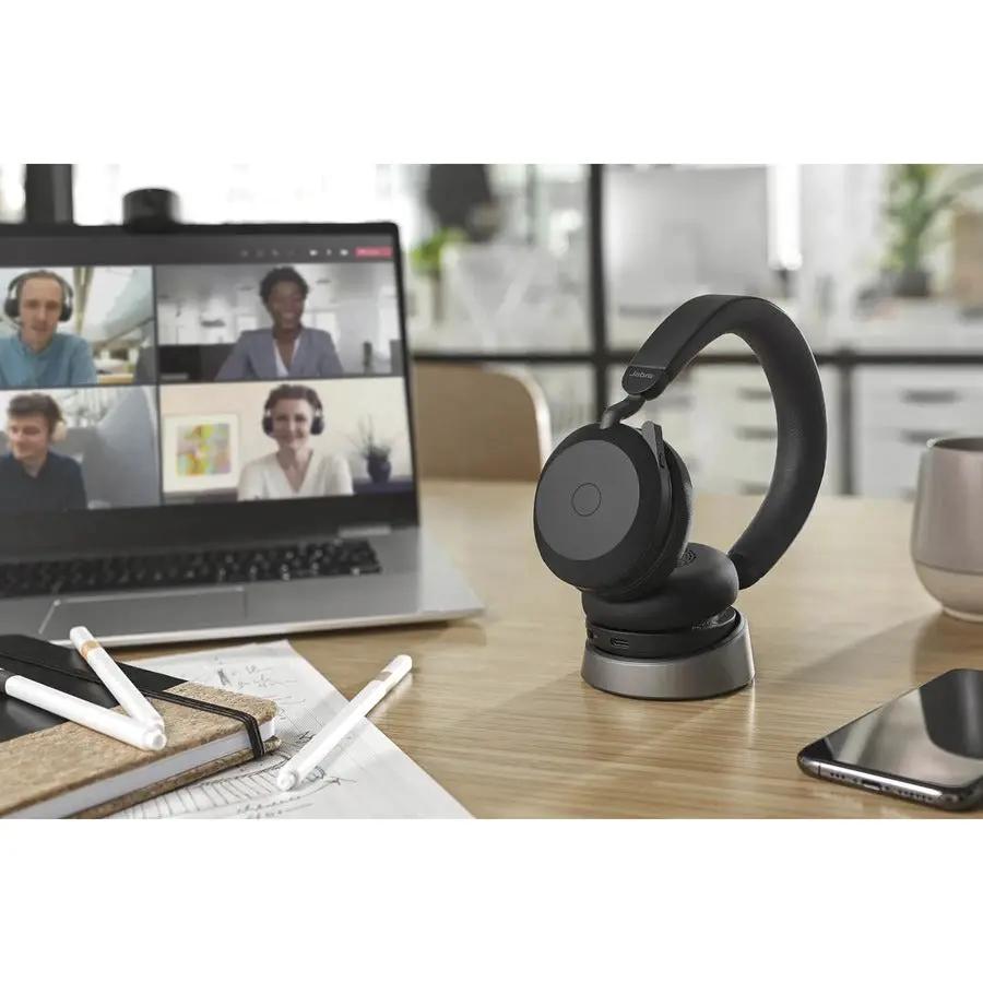 Evolve2 75 USB A MS Stereo BLK