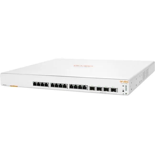 HPE Aruba InstantOn 1960 12XGT-4SFP+ 12-Port SFP+ Managed Switch, white