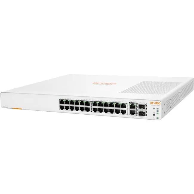 HPE Aruba Instant On 1960 24G 2XGT 2SFP+ 24-port managed switch in white