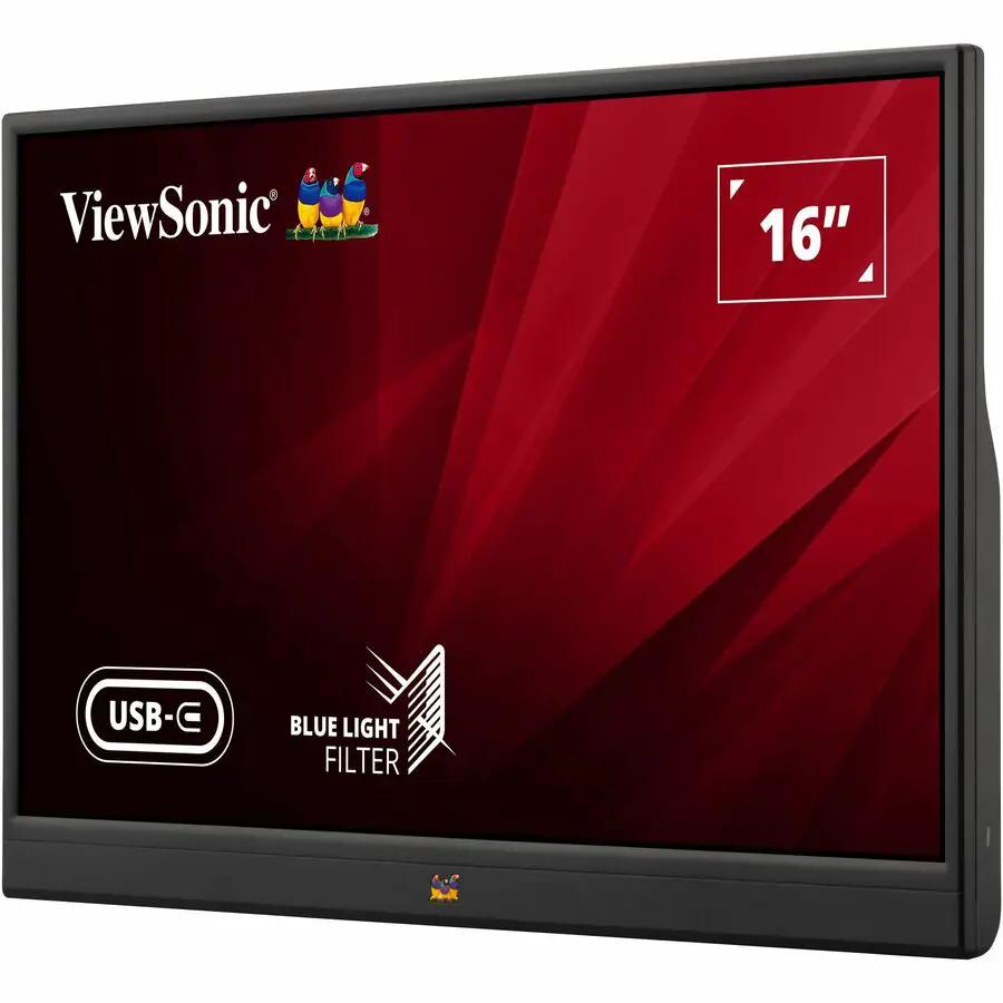 ViewSonic VA1655 15.6-inch IPS portable monitor with USB-C and blue light filter