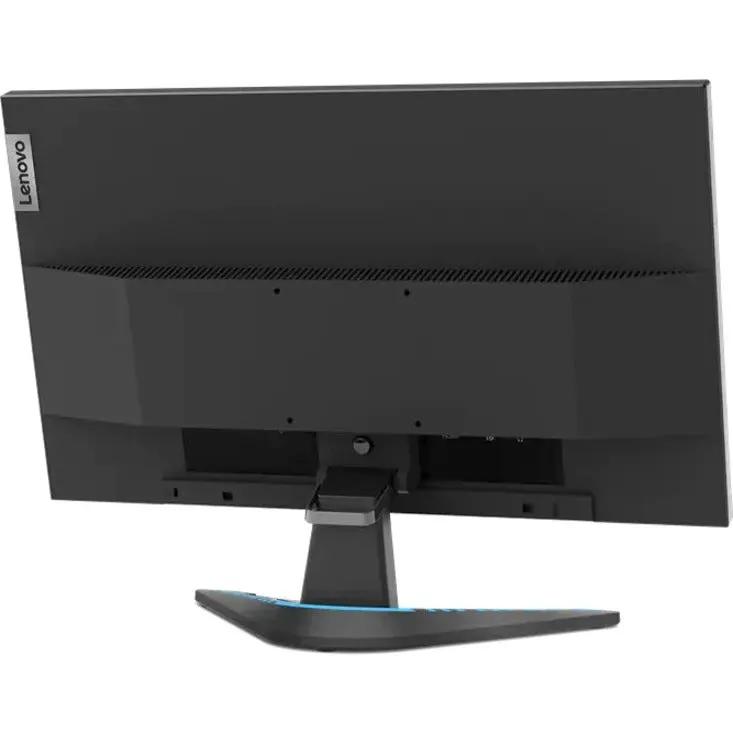 Lenovo G24e-20 24-inch VA gaming monitor, black, rear view with stand