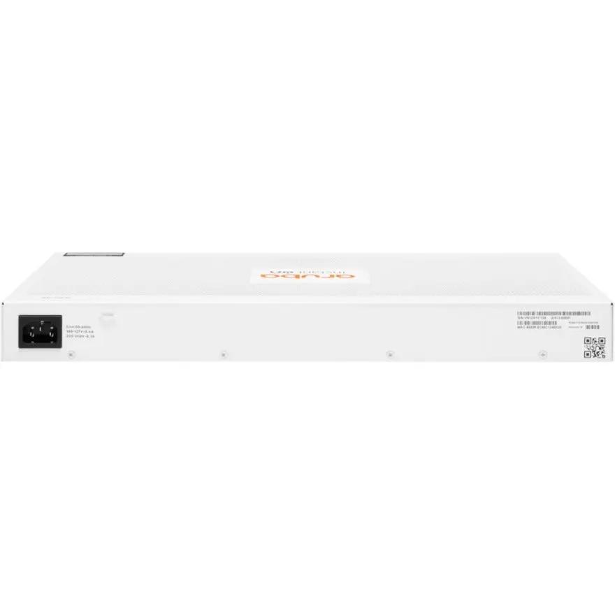 HPE Aruba Instant On 1830 24-port Gigabit SFP Switch, white chassis with Aruba logo