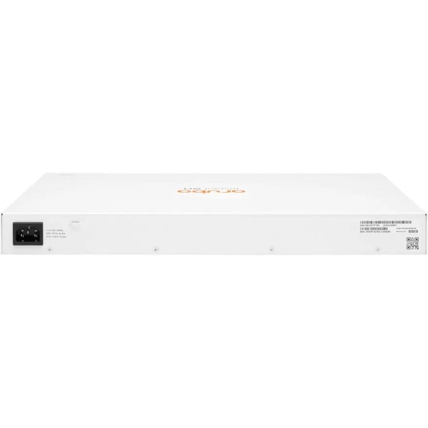 HPE Instant On 1830 48-port gigabit managed switch, white metal chassis