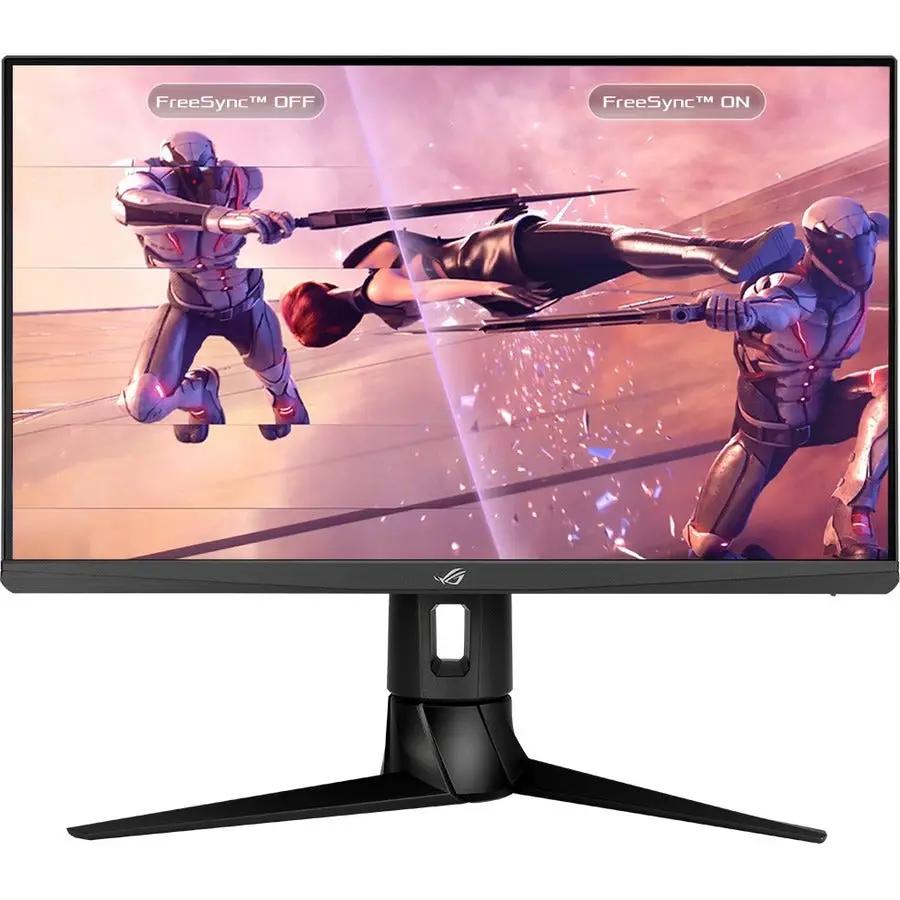 ASUS ROG Strix XG249CM 24-inch 1080p FHD gaming monitor on a black stand