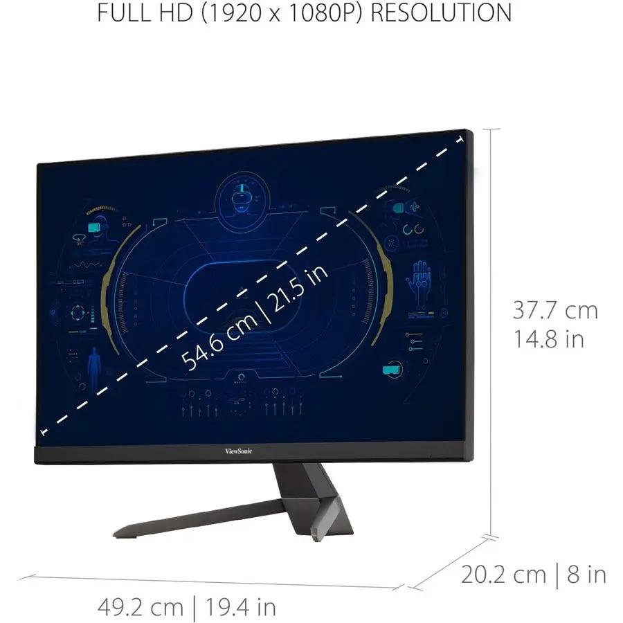 ViewSonic VX2267-MHD 22-inch monitor, 1080p, 75Hz, FreeSync, HDMI/DP/VGA