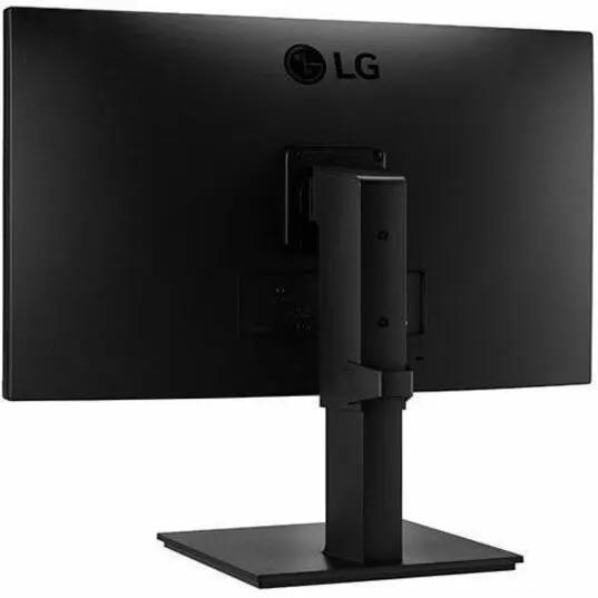 LG BP 24BP450Y 24-inch IPS monitor rear view in black with stand