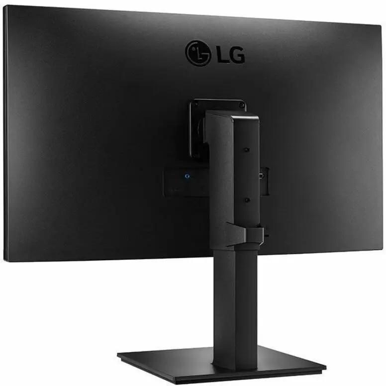 LG 27BP450Y-I 27-inch IPS LCD monitor back view on black stand