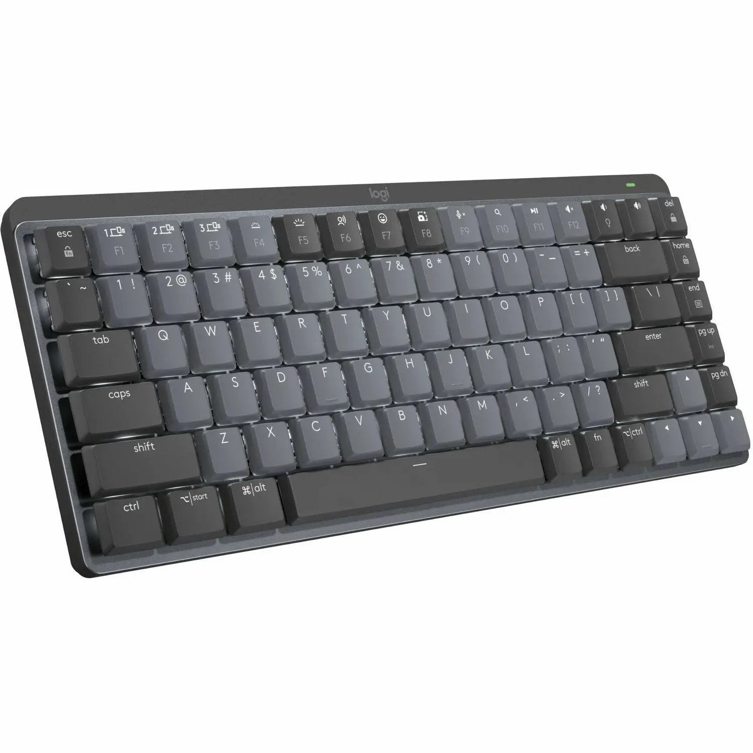 Logitech MX Mechanical Mini Minimalist Wireless Illuminated Keyboard, Linear Switches, Bluetooth, Graphite