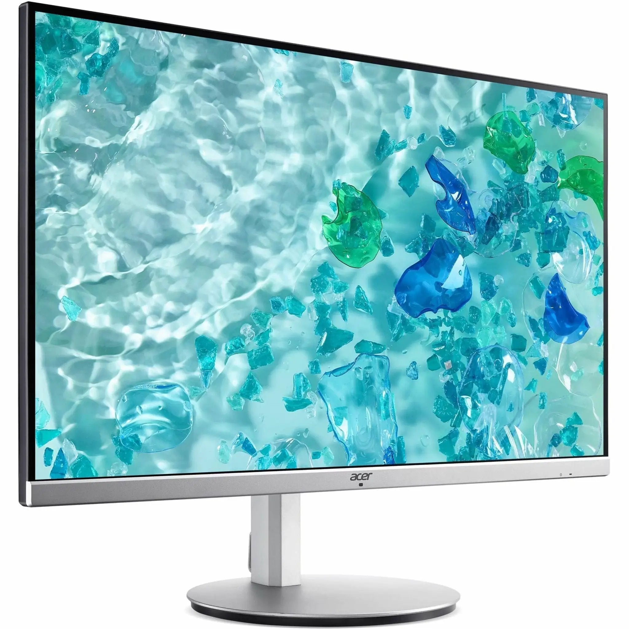 Acer CB322QK 32-inch 4K UHD monitor on a silver stand with a slim black bezel