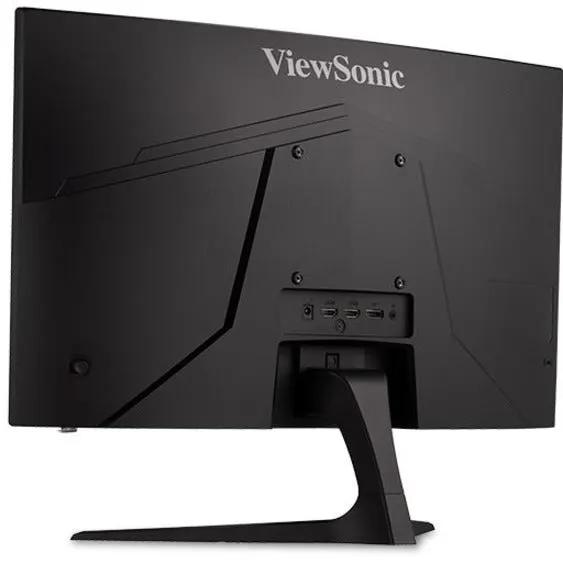 ViewSonic OMNI VX2418C 24-inch curved gaming monitor back view with stand