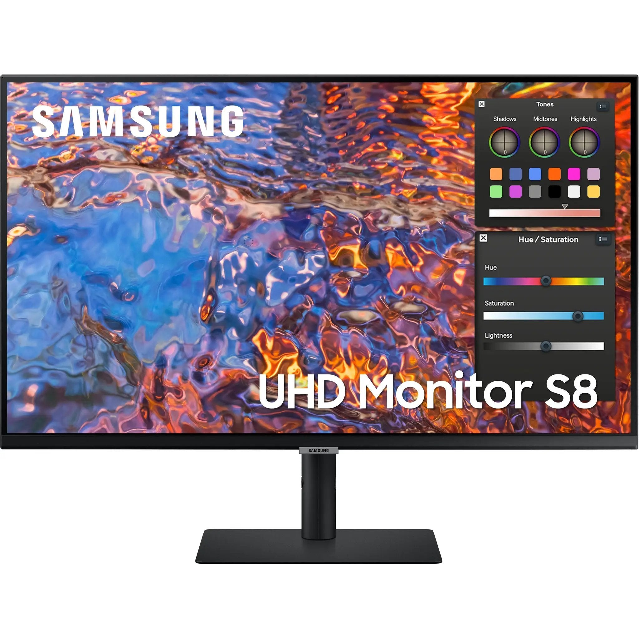 Samsung ViewFinity S32B804PXN 32-inch 4K UHD LCD monitor on stand, black