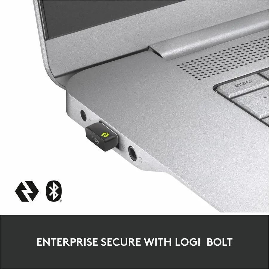 Logitech MX Master 3S for Business, Wireless Mouse with Quiet Clicks, 8K DPI, Logi Bolt USB Receiver, Graphite