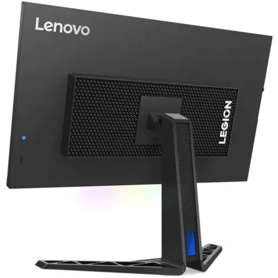 Lenovo Legion Y32p-30 32-inch 4K UHD gaming monitor, Raven Black, on its stand