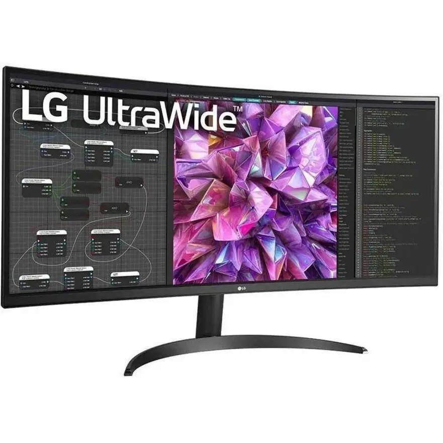 LG 34BQ60QC-B 34-inch UltraWide curved IPS monitor in black