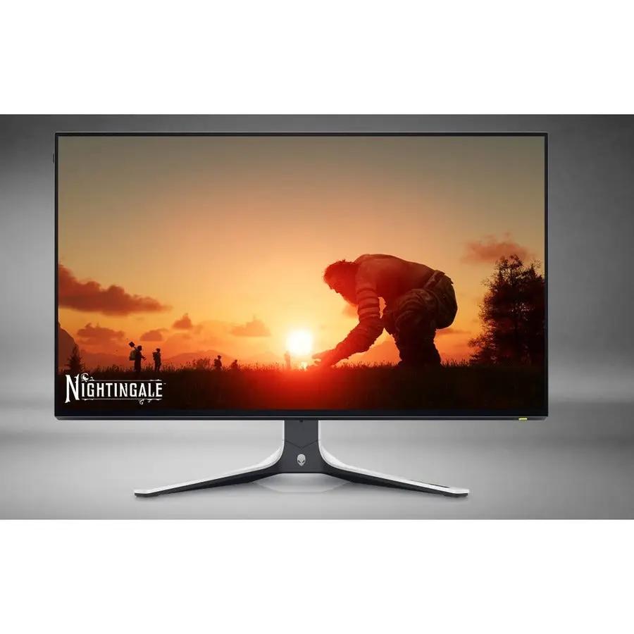 Dell Alienware AW2723DF 27-inch WQHD IPS gaming monitor with black bezel and silver stand