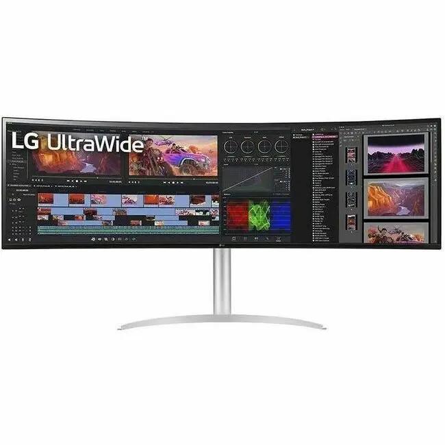 LG 49BQ95C-W 49-inch ultrawide curved monitor with USB-C and HDR400