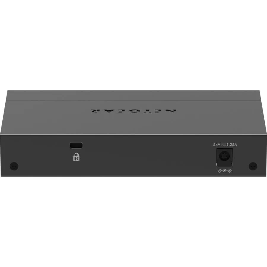 NETGEAR ProSAFE GS305P 5-Port Gigabit PoE Unmanaged Switch, black metal enclosure