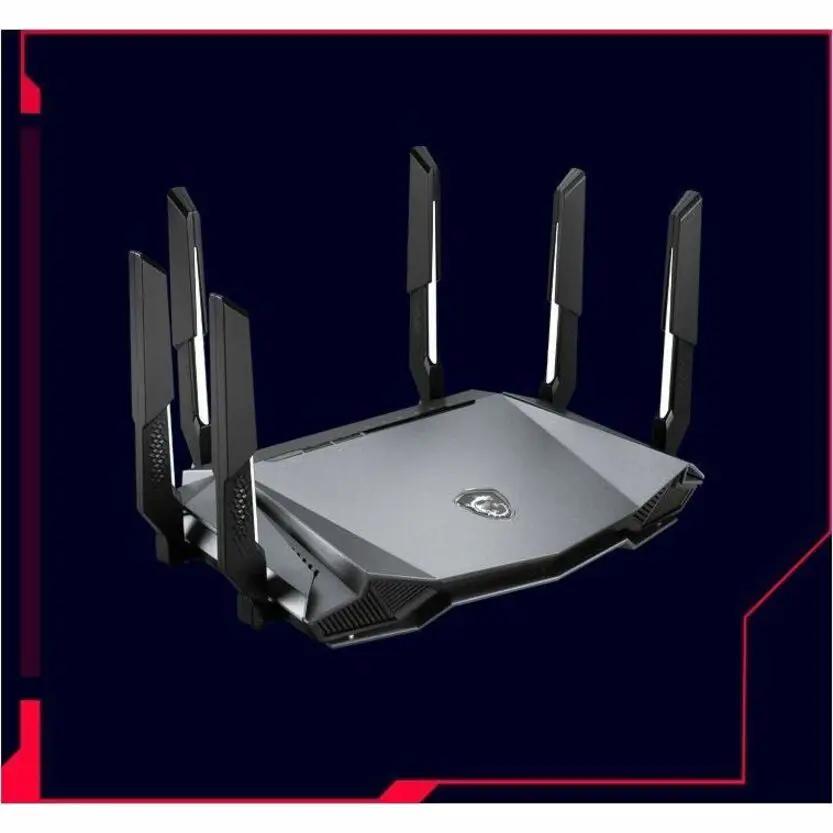 RADIX AXE6600 10GbE managed wireless router by MSI with six external antennas