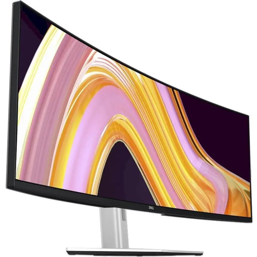 Dell UltraSharp U4924DW 49-inch curved monitor on a silver stand