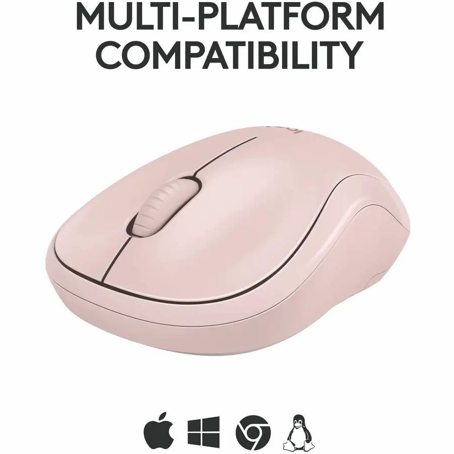Logitech M240 Silent Bluetooth Mouse, Wireless, Compact, Portable, Smooth Tracking, Rose