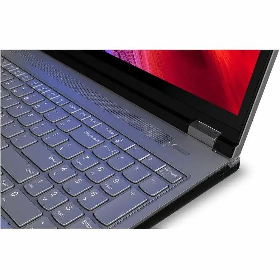 Lenovo ThinkPad P16 Gen 2 laptop with blue-gray chassis and open display.