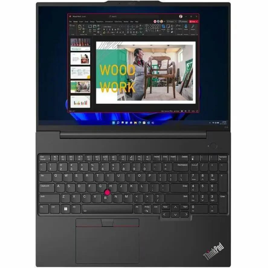 Lenovo ThinkPad E16 Gen 1 laptop, graphite black, 16-inch display, i5 13th Gen, 16GB RAM, 256GB SSD