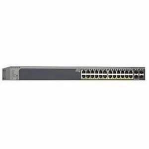 NETGEAR GS728TP 28-port PoE+ Gigabit managed switch, rack-mount front view
