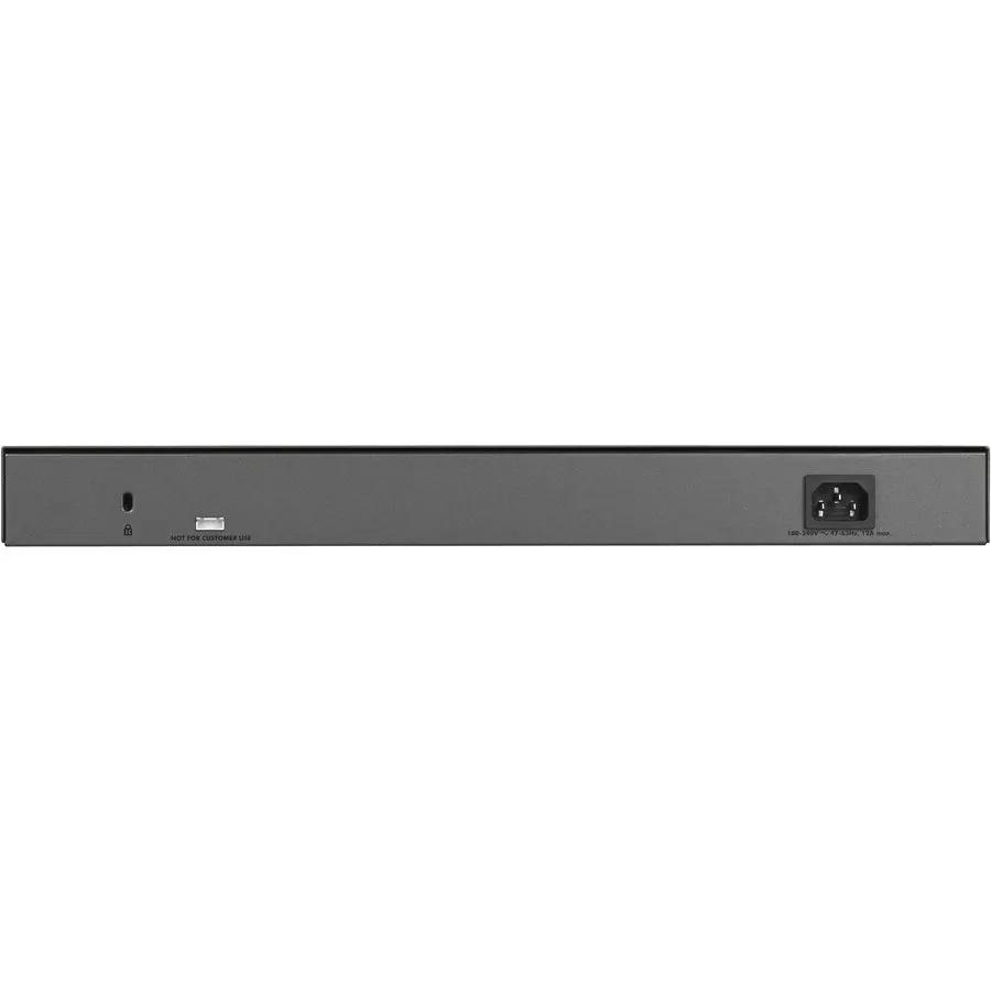 NETGEAR ProSAFE GS752TP 52-port Gigabit PoE+ managed switch, gray metal chassis.