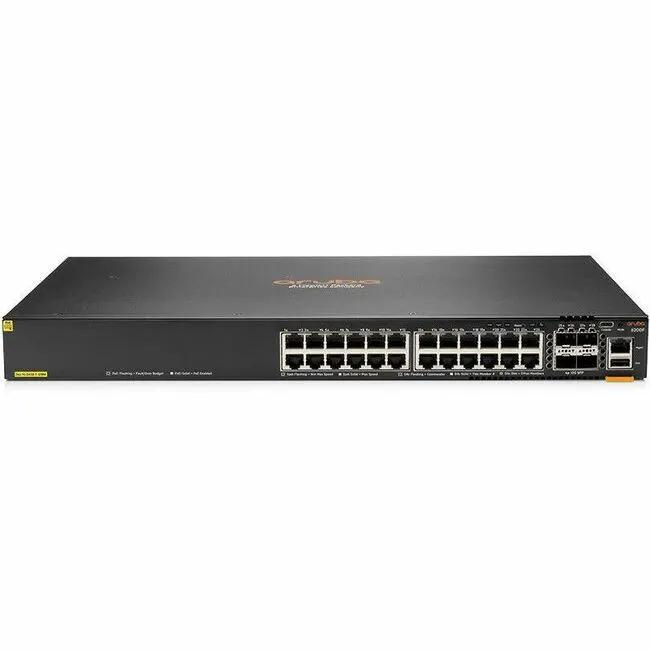 Aruba CX 6200F 24-Port PoE+ SFP+ L3 managed switch, black chassis