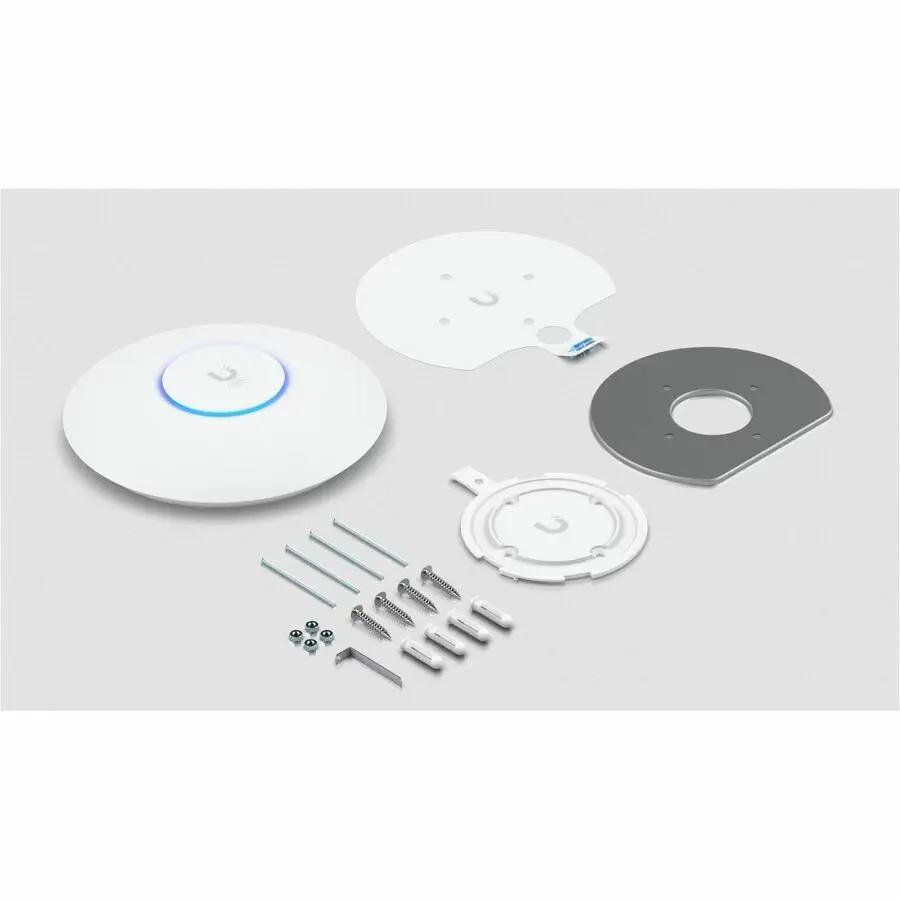 Ubiquiti U6+ Dual Band Wi-Fi 6 IEEE 802.11 a/b/g/n/ac/ax/k/v/r 2.40 Gbit/s Wireless Access Point - Yes