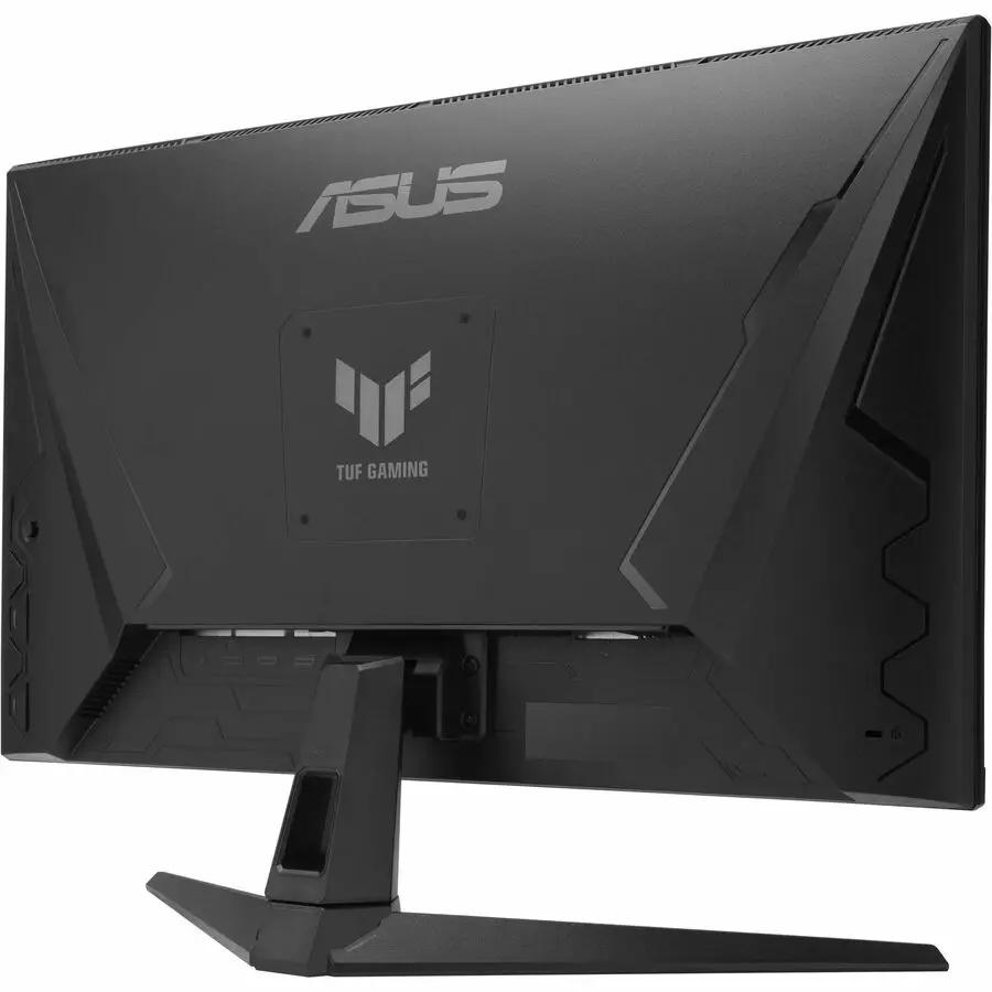 ASUS TUF VG279QM1A 27-inch FHD gaming monitor, black back view with TUF Gaming logo