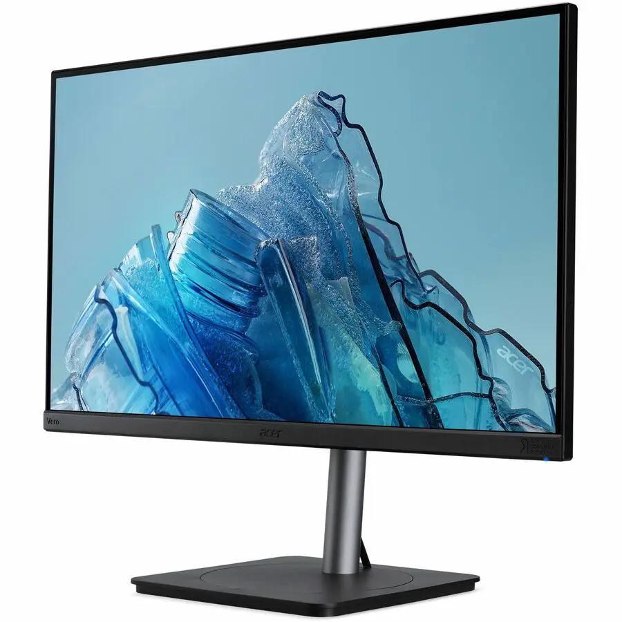 Acer Vero CB273U E 27-inch WQHD monitor with black bezel and silver stand