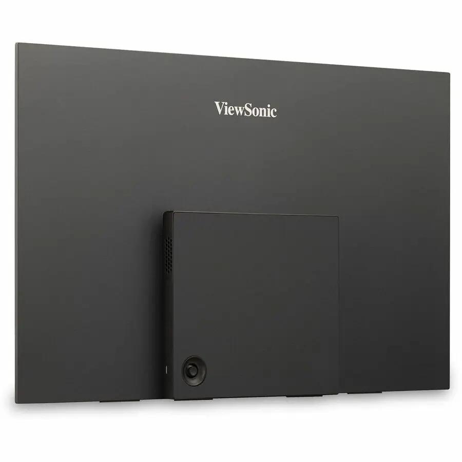 ViewSonic VX1655 16-inch 4K UHD OLED monitor, black, back view