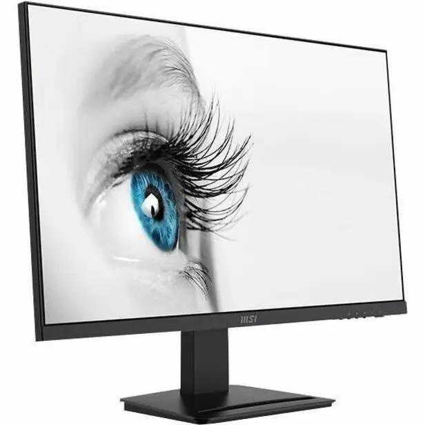 MSI Pro MP273A 27-inch monitor with Full HD LCD, black frame and stand.