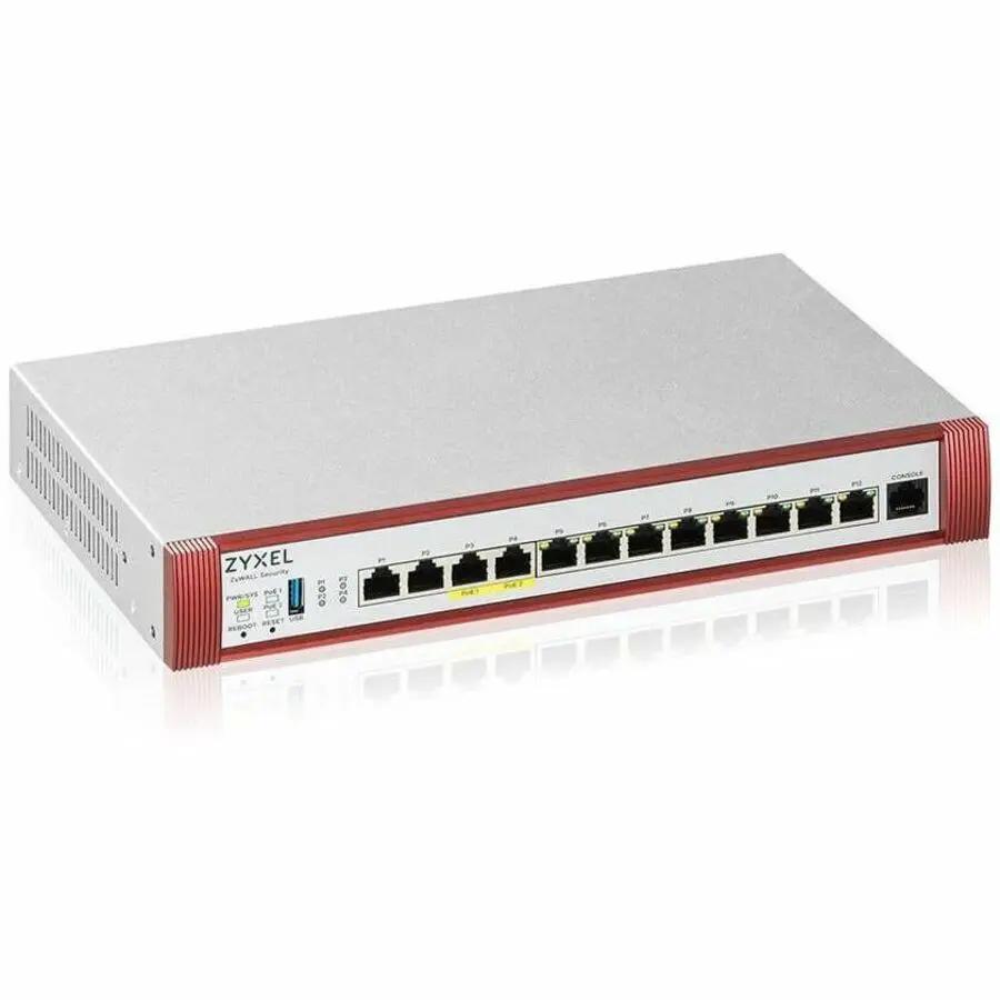 ZYXEL USGFLEX500H - High Speed UTM Cyber Security and VPN Firewall | Hardware Only | 2 PoE+ 30W Ports | Nebula Cloud Option | 4 Multi-Gig 2.5G Ports
