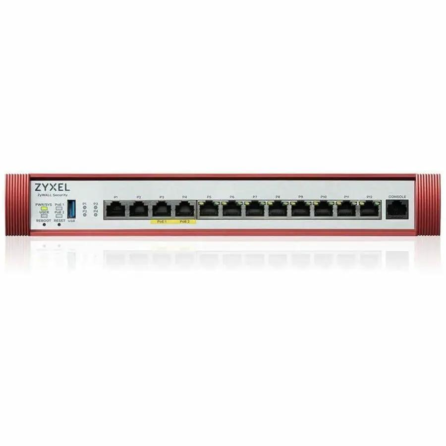 ZYXEL USGFLEX500H - High Speed UTM Cyber Security and VPN Firewall | Hardware Only | 2 PoE+ 30W Ports | Nebula Cloud Option | 4 Multi-Gig 2.5G Ports