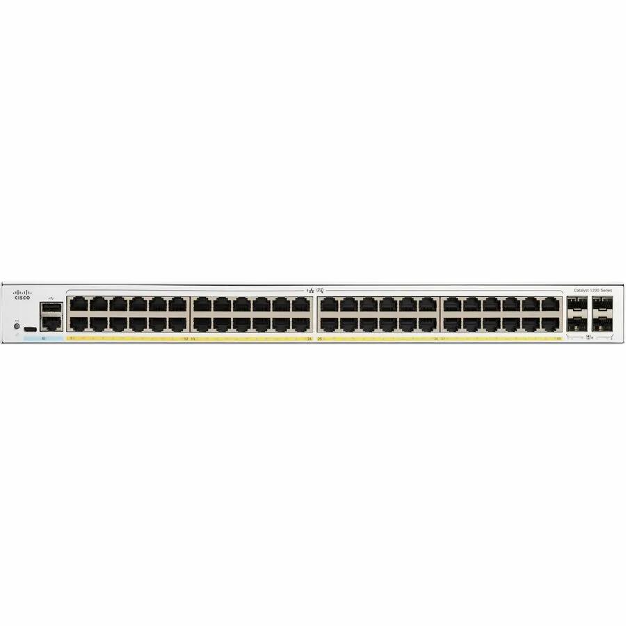 Cisco Catalyst 1200 48-port Gigabit PoE switch with SFP uplink ports