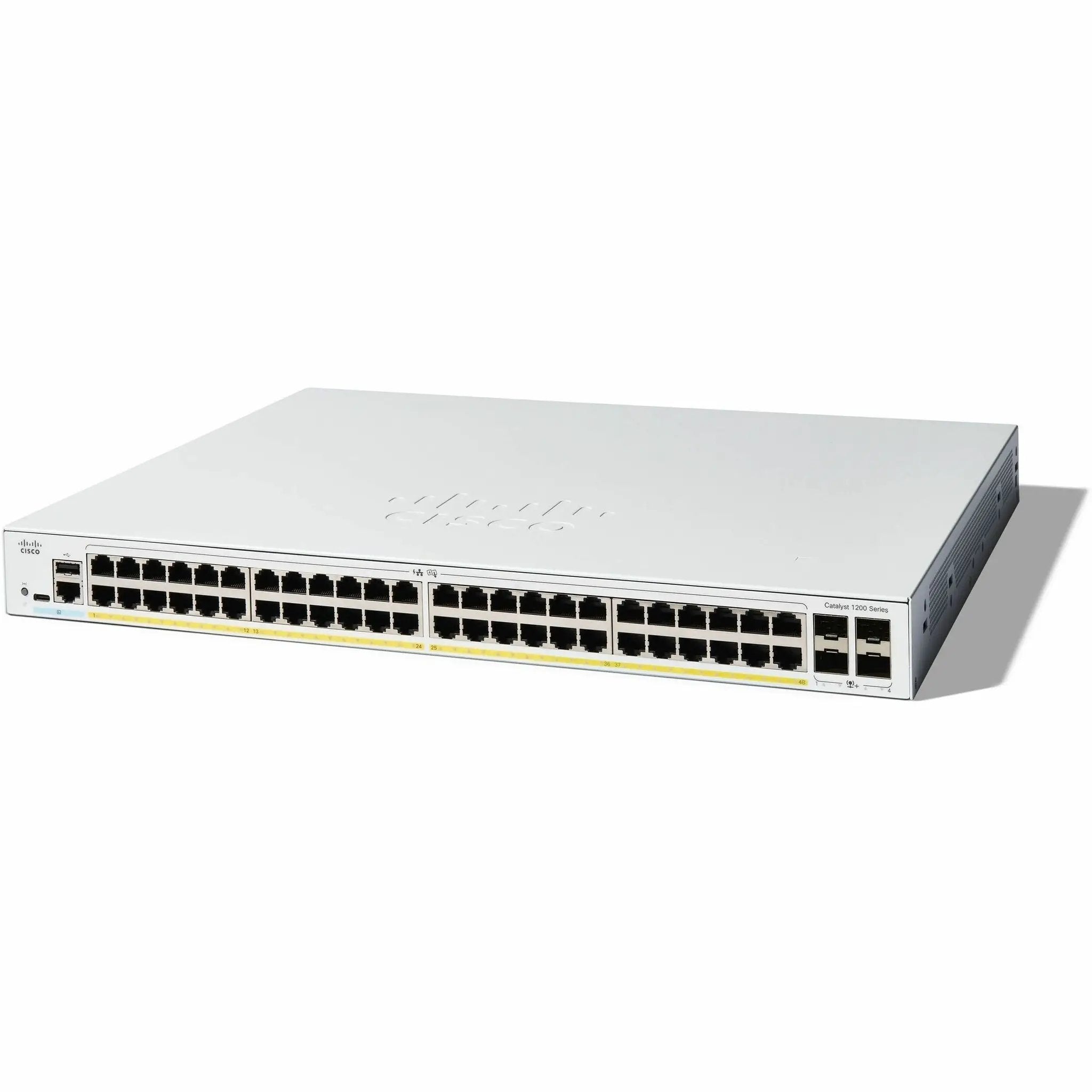 Cisco Catalyst 1200 48-Port Gigabit SFP+ Switch, front view