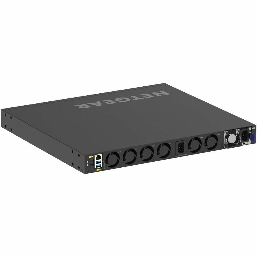NETGEAR M4350 40-Port Managed PoE Modular Switch in a 1U rack-mount chassis