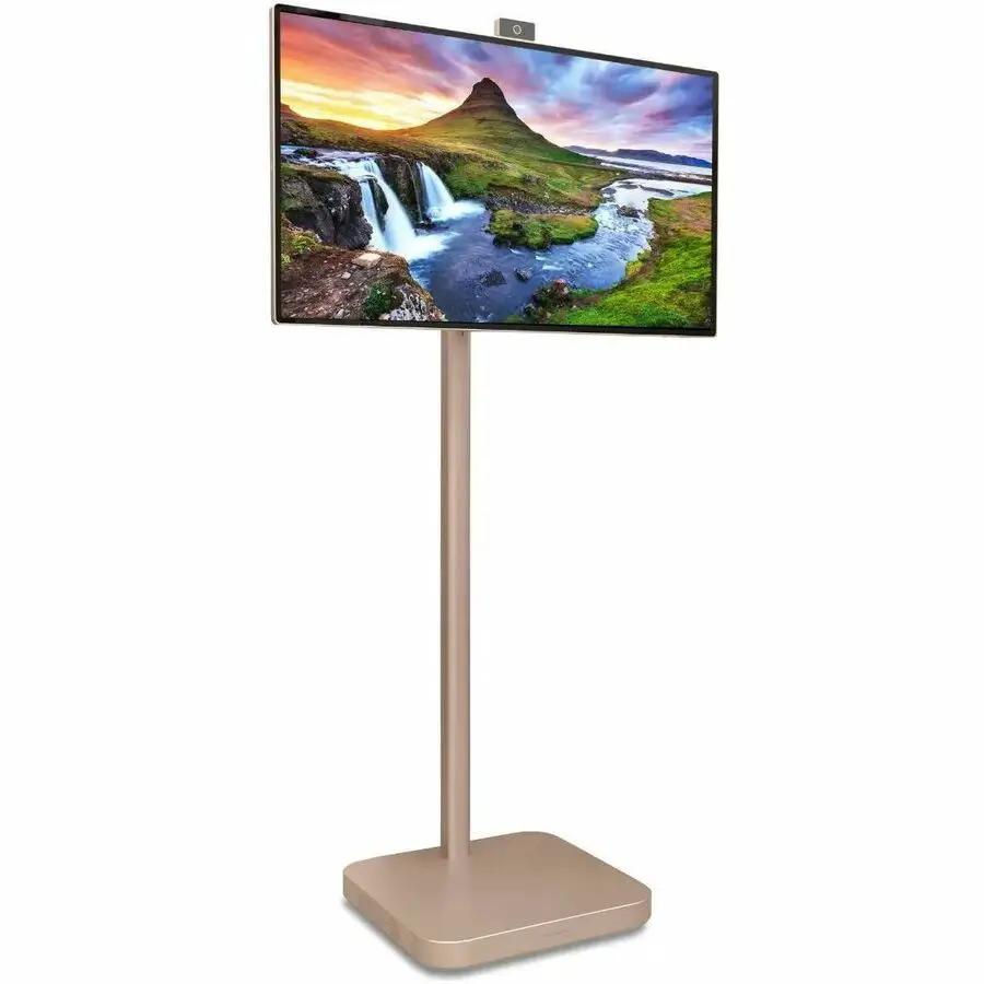 AOpen 32S1UPRO 31.5-inch 4K UHD LED monitor on a gold-tone stand