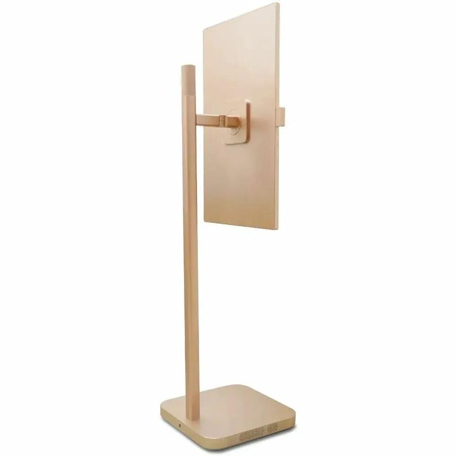AOpen 32S1UPRO 31.5-inch 4K UHD LED monitor on a gold-tone metal stand