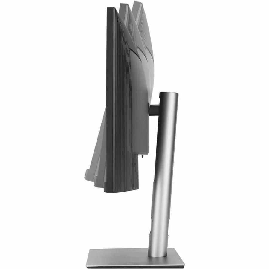 ASUS ProArt PA34VCNV 34-inch UW-QHD IPS monitor on a silver metal stand, side profile.