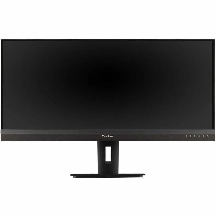 ViewSonic VG3456A 34-inch UW-QHD curved monitor on a stand, black