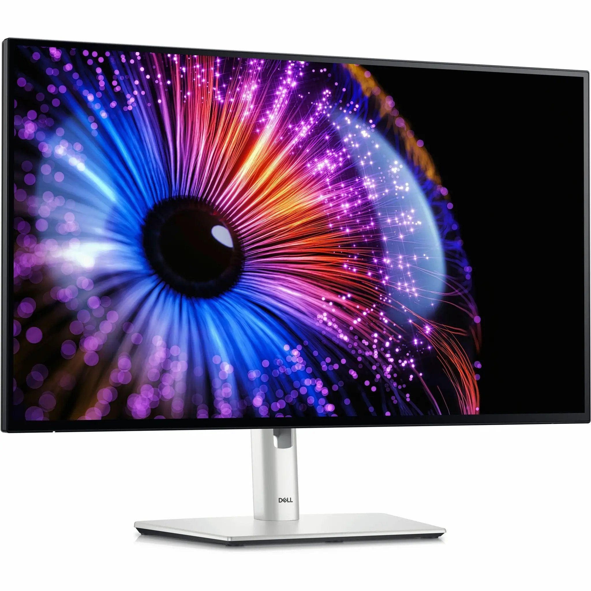 Dell UltraSharp U2724DE 27-inch WQHD monitor with black bezel and silver stand